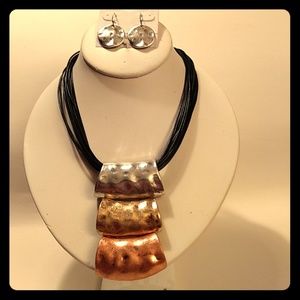 Choker Necklace and Earrings Set by Studio9Jewelry